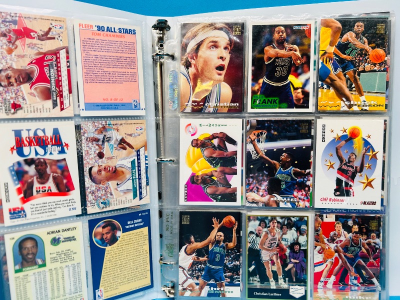 Photo 1 of 152246… final sale no returns/refunds-189 mixed basketball cards in binder