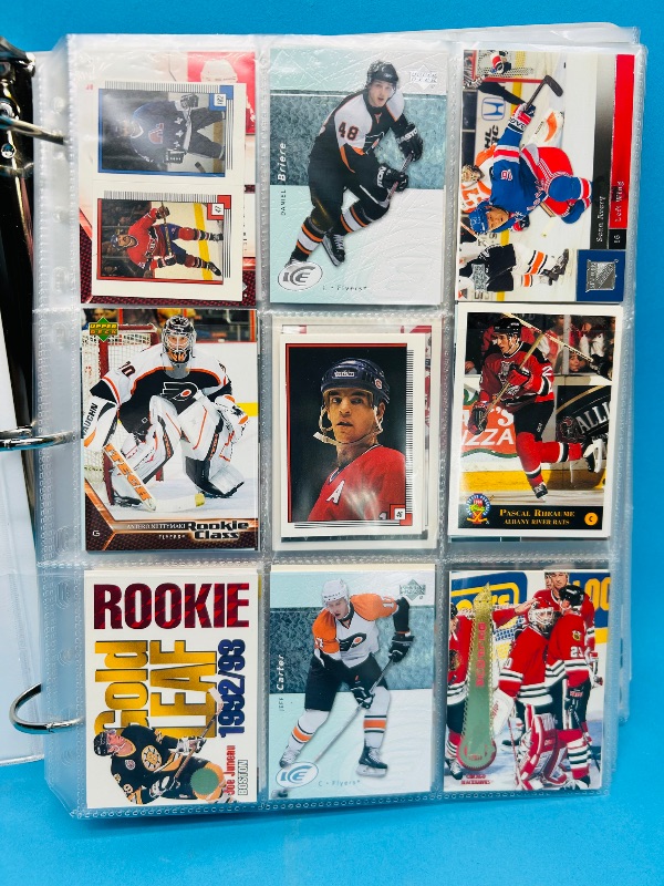 Photo 1 of 152247… final sale no returns/refunds -360 mixed hockey cards in binder