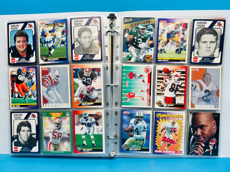 Photo 1 of 152248… final sale no returns/refunds-270 mixed football cards in binder 