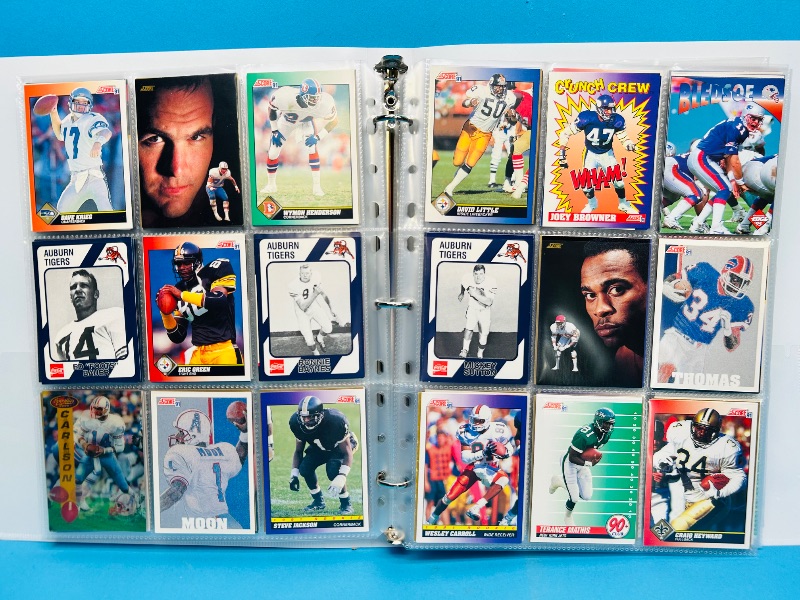 Photo 1 of 152248… final sale no returns/refunds-270 mixed football cards in binder 