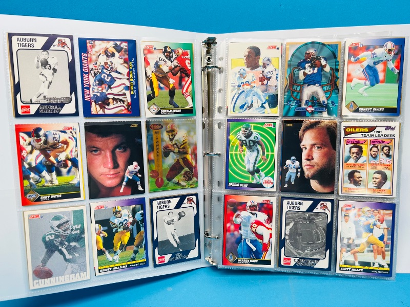 Photo 1 of 152248… final sale no returns/refunds-270 mixed football cards in binder 