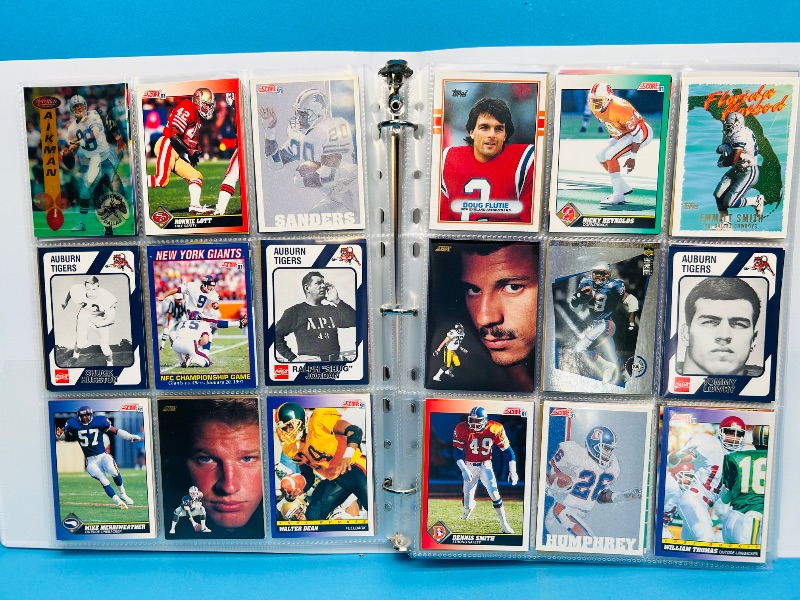 Photo 1 of 152248… final sale no returns/refunds-270 mixed football cards in binder 
