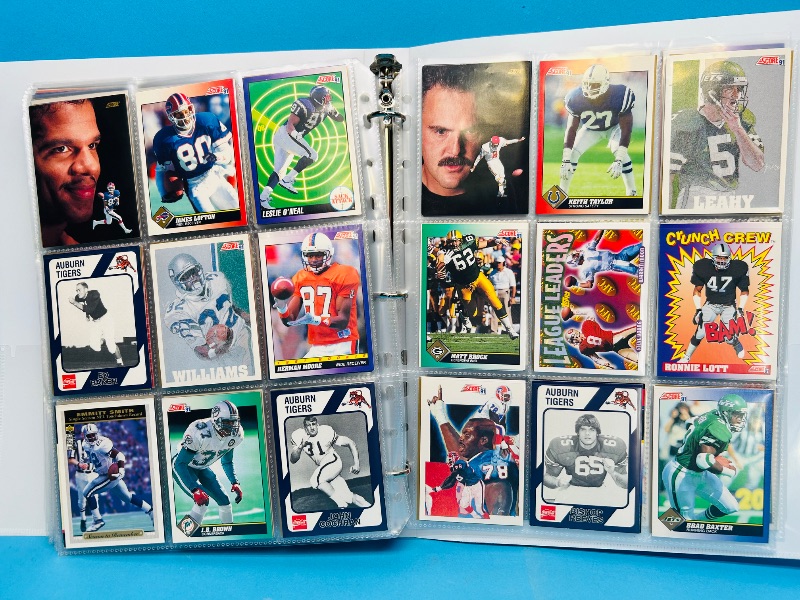 Photo 1 of 152248… final sale no returns/refunds-270 mixed football cards in binder 