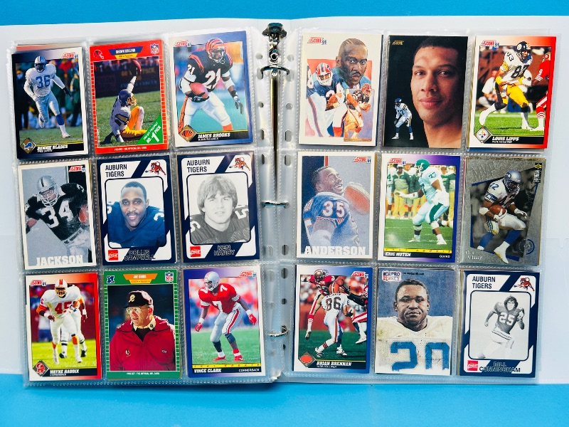 Photo 1 of 152248… final sale no returns/refunds-270 mixed football cards in binder 
