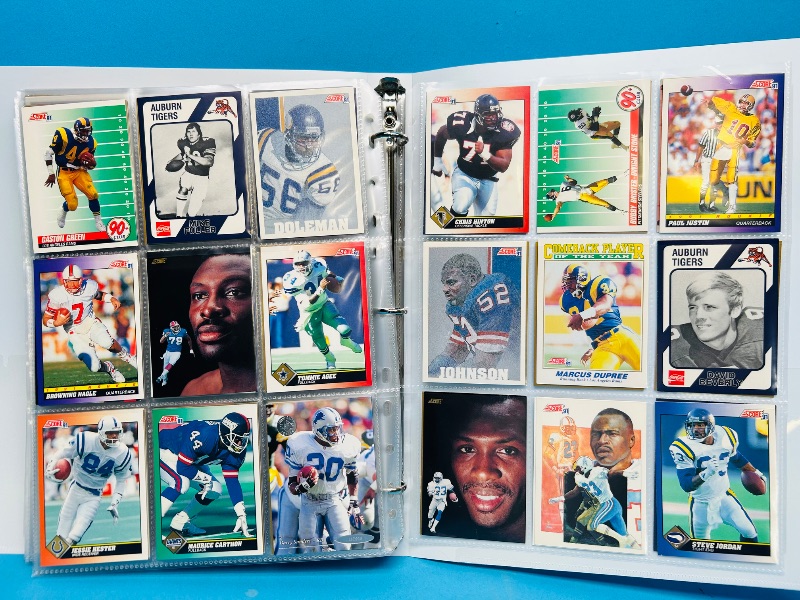 Photo 1 of 152248… final sale no returns/refunds-270 mixed football cards in binder 