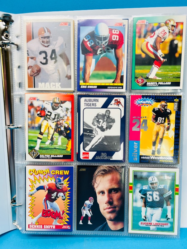 Photo 1 of 152248… final sale no returns/refunds-270 mixed football cards in binder 