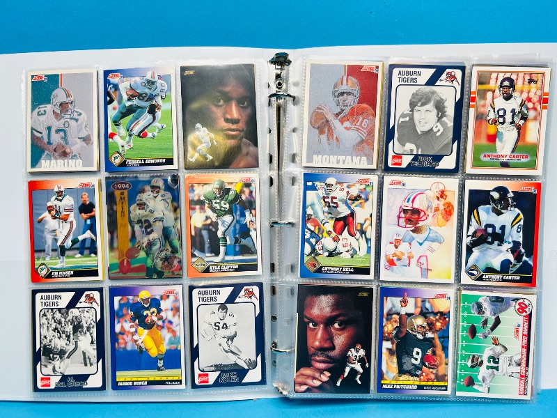 Photo 1 of 152248… final sale no returns/refunds-270 mixed football cards in binder 