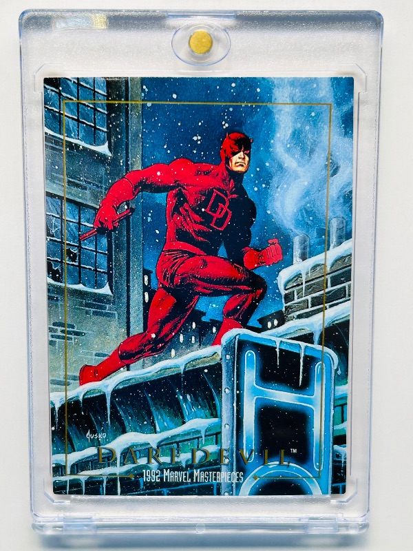 Photo 1 of 152273…Marvel Masterpieces Daredevil card 12  in hard plastic case