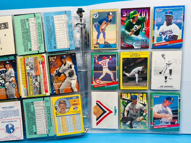 Photo 1 of 152281…final sale no returns/refunds- 180 mixed baseball cards in binder
