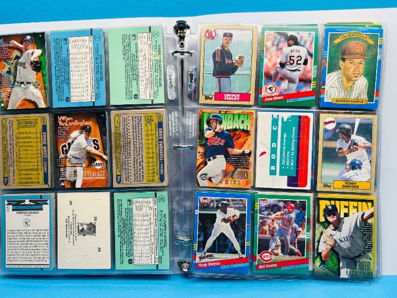 Photo 1 of 152281…final sale no returns/refunds- 180 mixed baseball cards in binder