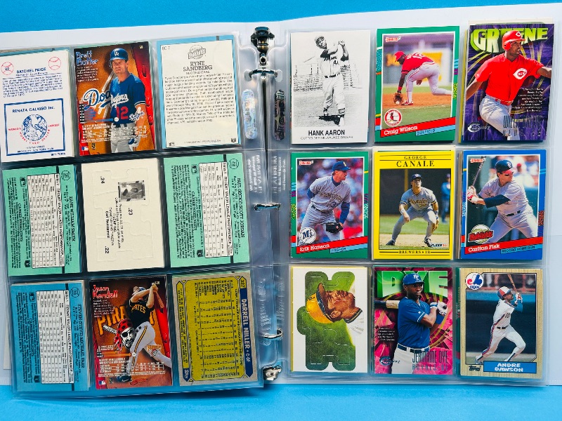 Photo 1 of 152281…final sale no returns/refunds- 180 mixed baseball cards in binder