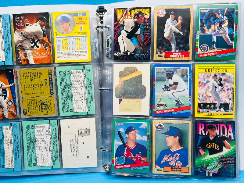 Photo 1 of 152281…final sale no returns/refunds- 180 mixed baseball cards in binder
