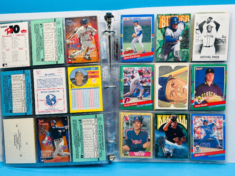 Photo 1 of 152281…final sale no returns/refunds- 180 mixed baseball cards in binder