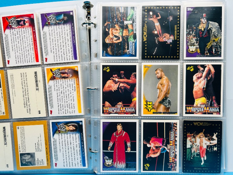 Photo 1 of 152288…final sale no returns/refund- 153 mixed wrestling cards in binder