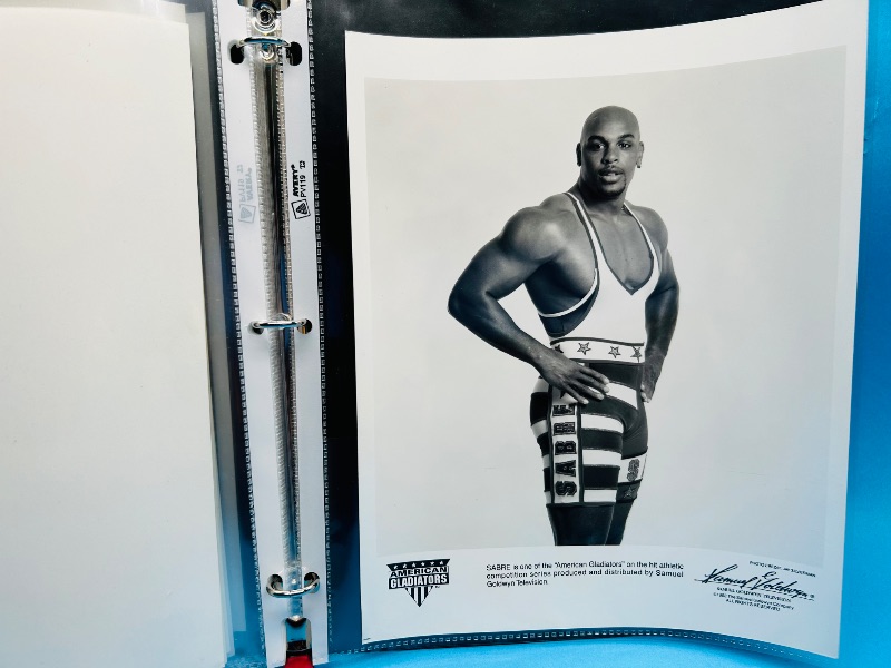 Photo 1 of 152289…7 American Gladiators black and white photos in binder