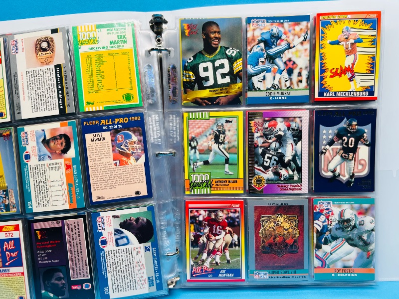 Photo 1 of 152290… final sale no returns/refunds-180 mixed football cards in binder 