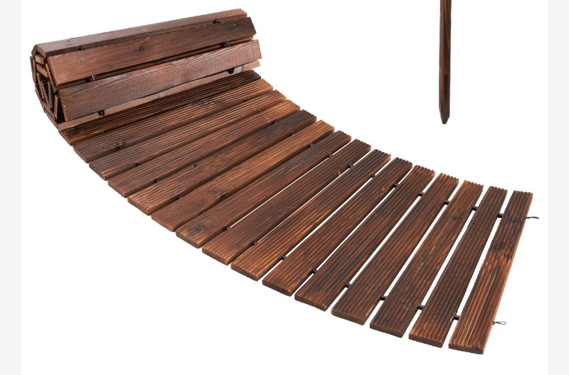 Photo 1 of 152298…wood curved pathway patio/yard walkway