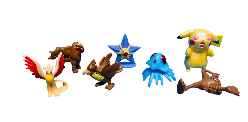 Photo 1 of 152308… 7 Pokémon RL 1” mini figures 