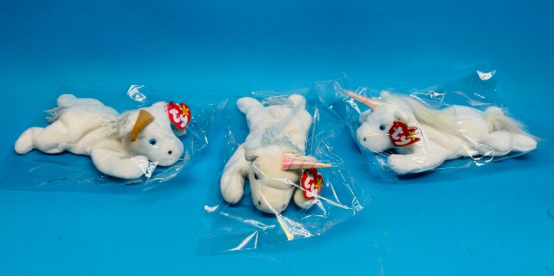 Photo 1 of 152311…3 TY beanie babies-Mystic- in plastic bags