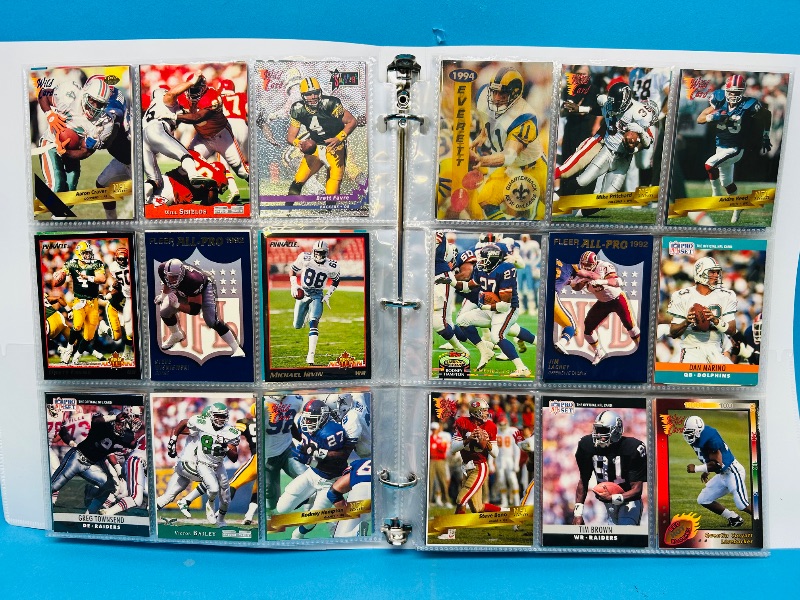 Photo 1 of 152330…final sale no returns/refunds-270 mixed football cards in binder