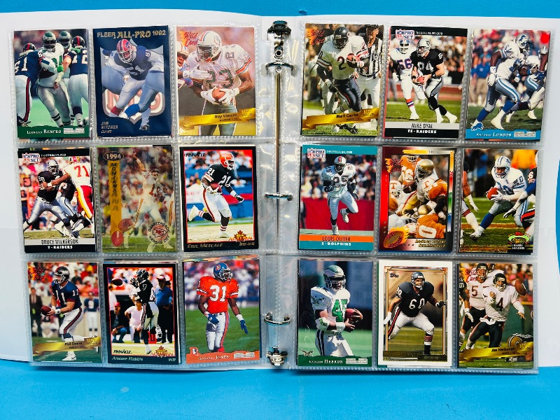 Photo 1 of 152330…final sale no returns/refunds-270 mixed football cards in binder