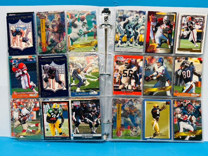Photo 1 of 152330…final sale no returns/refunds-270 mixed football cards in binder