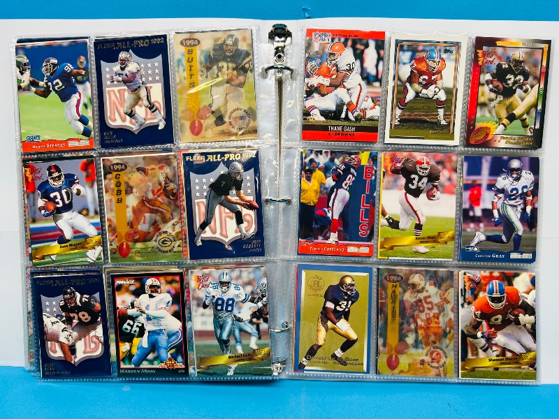 Photo 1 of 152330…final sale no returns/refunds-270 mixed football cards in binder