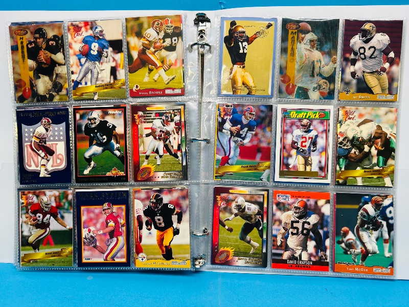 Photo 1 of 152330…final sale no returns/refunds-270 mixed football cards in binder