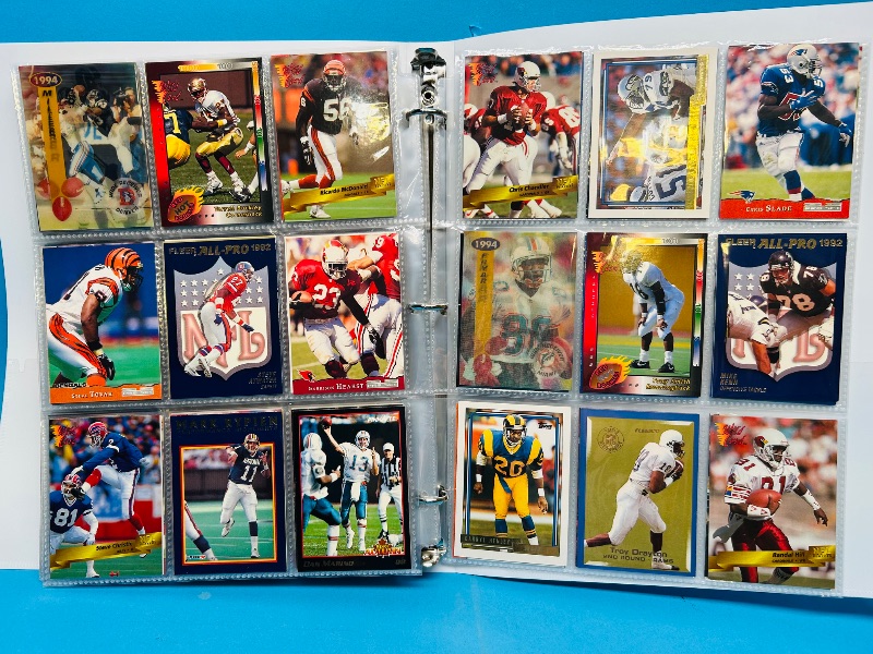 Photo 1 of 152330…final sale no returns/refunds-270 mixed football cards in binder