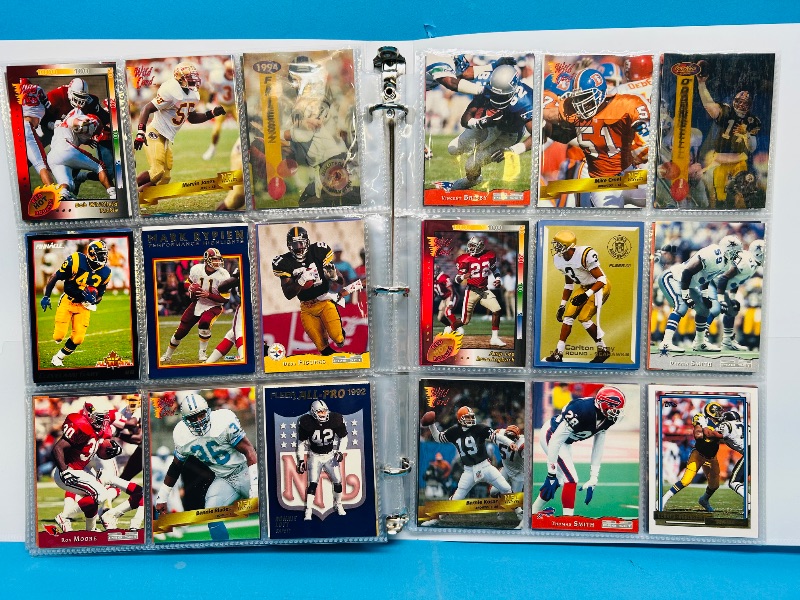 Photo 1 of 152330…final sale no returns/refunds-270 mixed football cards in binder