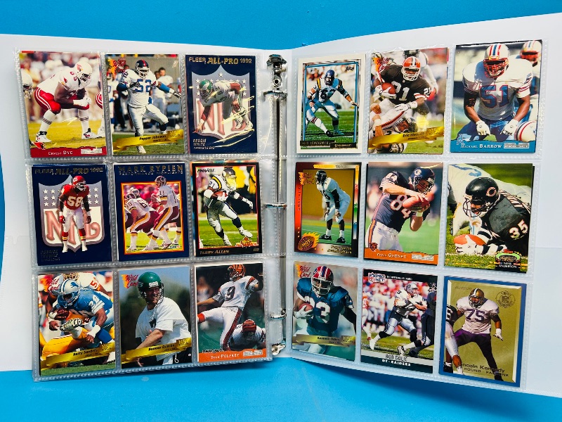 Photo 1 of 152330…final sale no returns/refunds-270 mixed football cards in binder