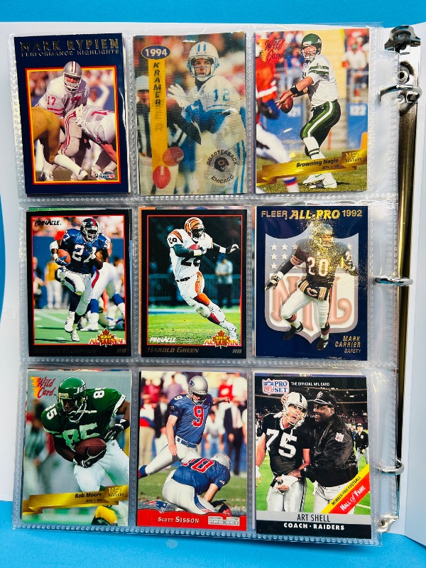 Photo 1 of 152330…final sale no returns/refunds-270 mixed football cards in binder
