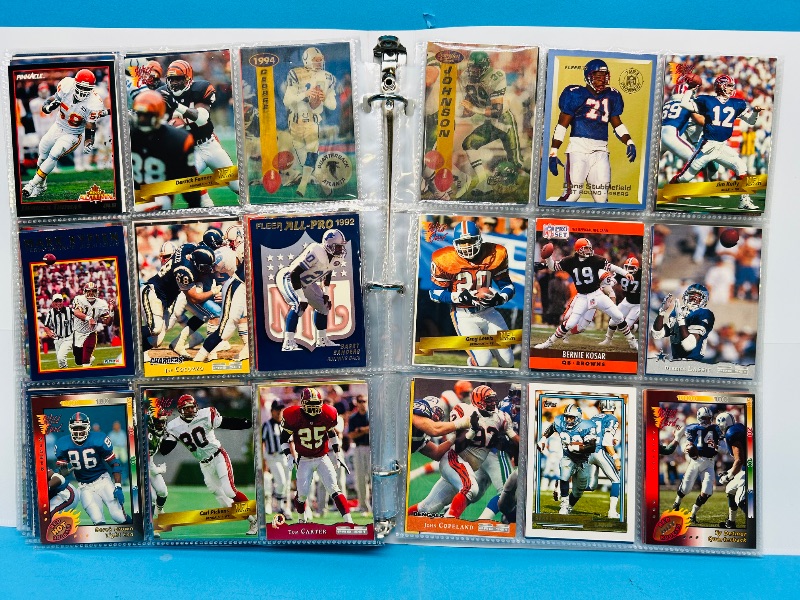 Photo 1 of 152330…final sale no returns/refunds-270 mixed football cards in binder