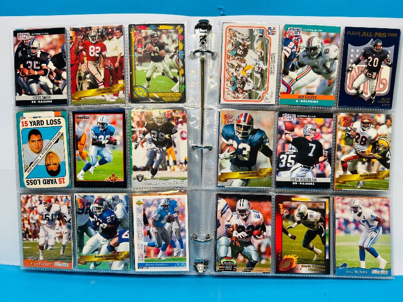 Photo 1 of 152330…final sale no returns/refunds-270 mixed football cards in binder