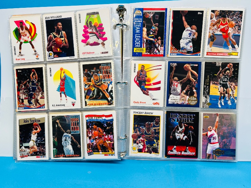 Photo 1 of 152331… final sale no returns/refunds-360 mixed basketball cards in binder