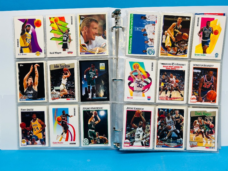 Photo 1 of 152331… final sale no returns/refunds-360 mixed basketball cards in binder