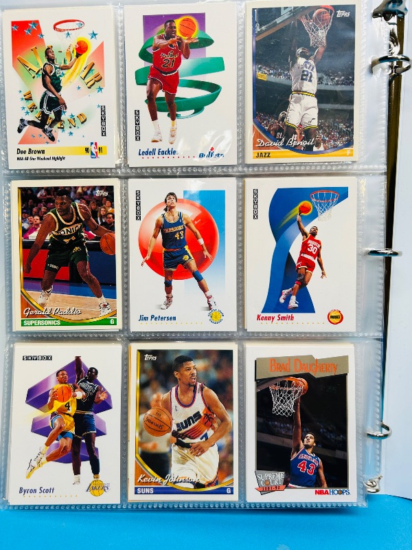 Photo 1 of 152331… final sale no returns/refunds-360 mixed basketball cards in binder