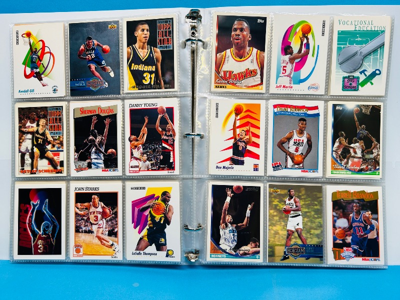 Photo 1 of 152331… final sale no returns/refunds-360 mixed basketball cards in binder