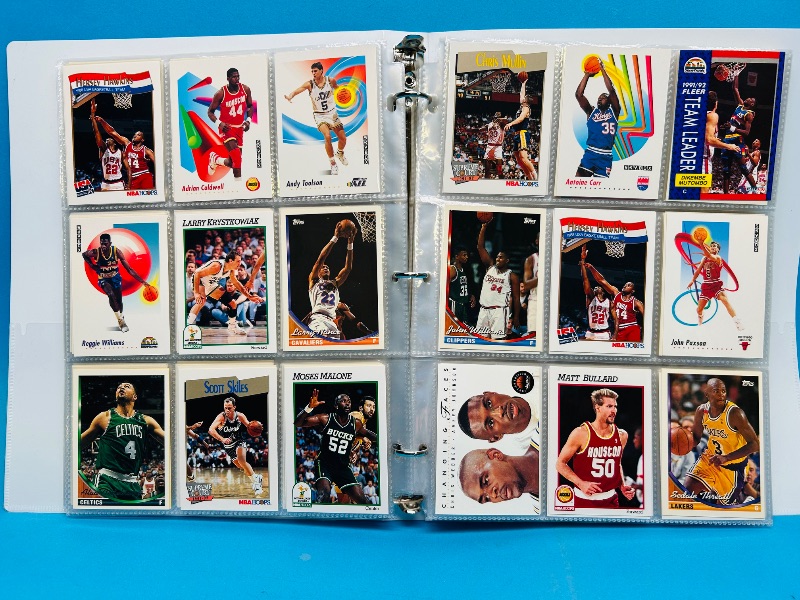 Photo 1 of 152331… final sale no returns/refunds-360 mixed basketball cards in binder