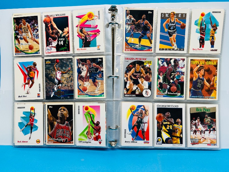 Photo 1 of 152331… final sale no returns/refunds-360 mixed basketball cards in binder