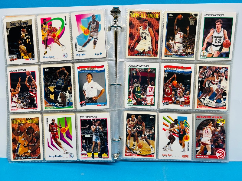 Photo 1 of 152331… final sale no returns/refunds-360 mixed basketball cards in binder