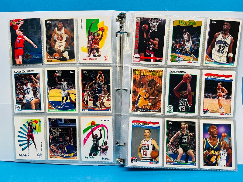Photo 1 of 152331… final sale no returns/refunds-360 mixed basketball cards in binder