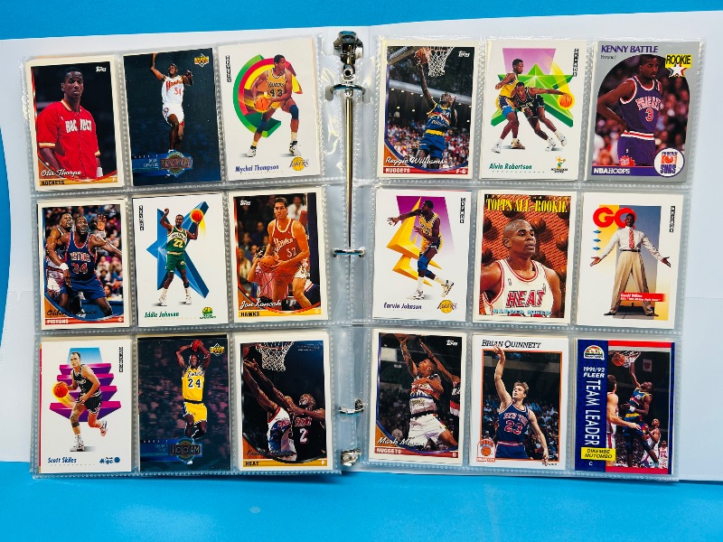 Photo 1 of 152331… final sale no returns/refunds-360 mixed basketball cards in binder
