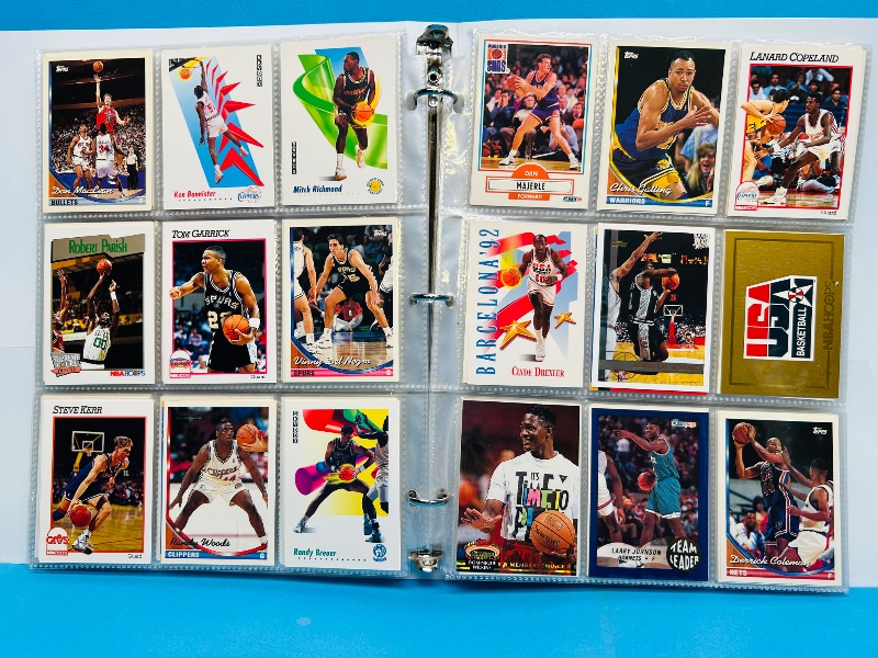 Photo 1 of 152331… final sale no returns/refunds-360 mixed basketball cards in binder