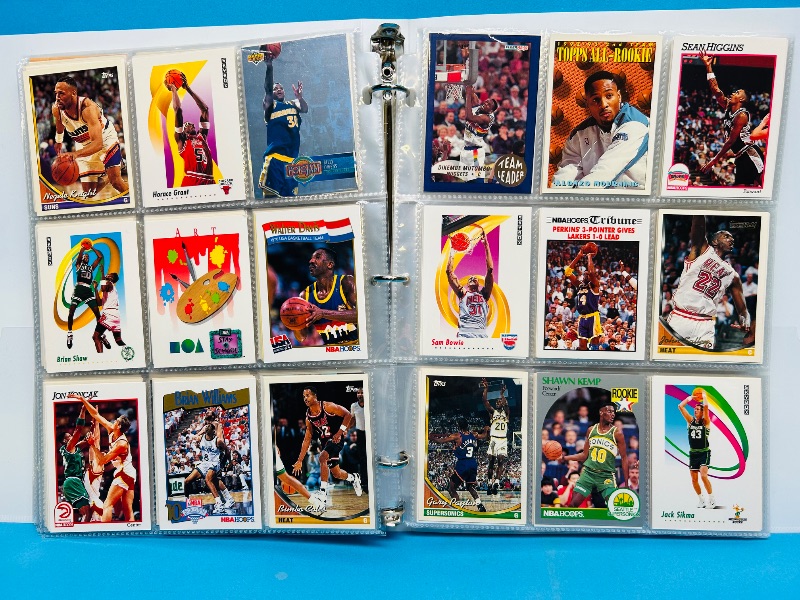 Photo 1 of 152331… final sale no returns/refunds-360 mixed basketball cards in binder