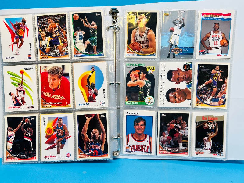 Photo 1 of 152331… final sale no returns/refunds-360 mixed basketball cards in binder