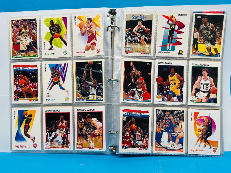 Photo 1 of 152331… final sale no returns/refunds-360 mixed basketball cards in binder