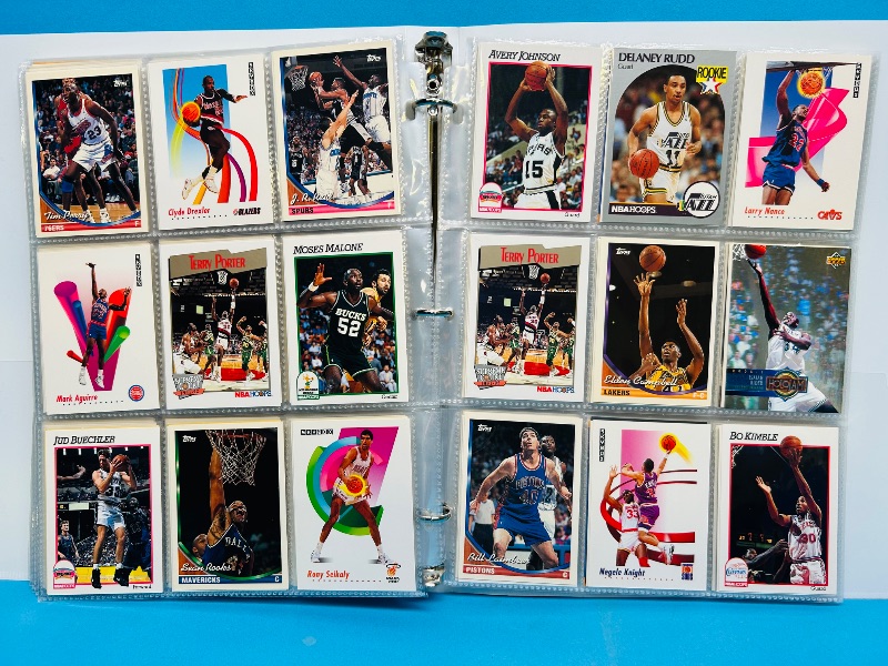 Photo 1 of 152331… final sale no returns/refunds-360 mixed basketball cards in binder