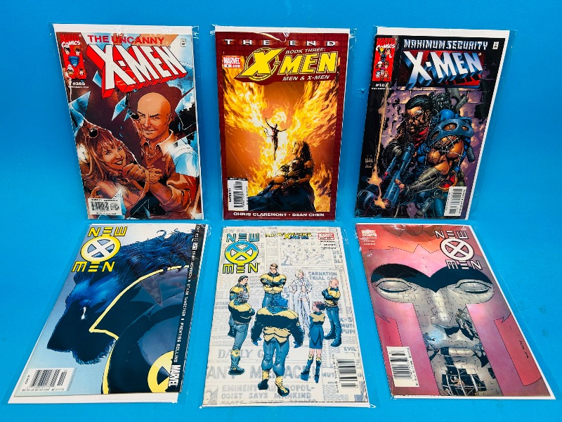 Photo 1 of 152360…6 x-men  comics in plastic sleeves 