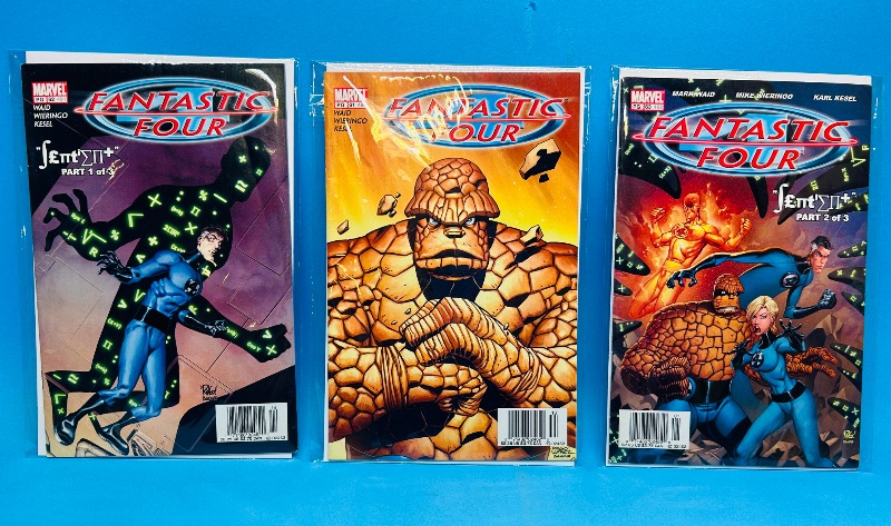 Photo 1 of 152362…3 fantastic four  comics in plastic sleeves 